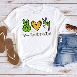 peace, love, pixie dust t-shirt. peace, love shirts read the description
