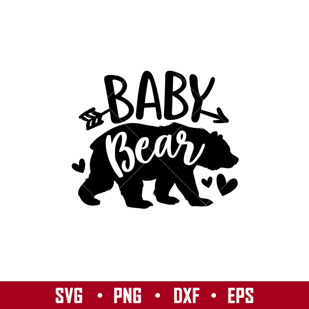 Baby Bear Family, Baby Bear Family Svg, Mom Life Svg, Mother’s day Svg, Family Svg, eps, png, dxf file.jpg