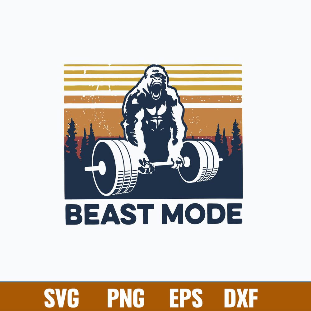 Beast More Svg, King Kong Weightlifting Svg, Png Dxf Eps File.jpg