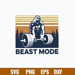 beast more svg, king kong weightlifting svg, png dxf eps file