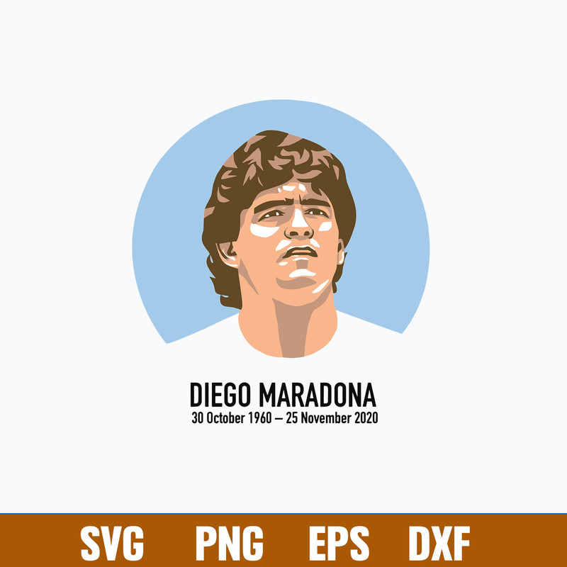Diego Maradona Svg, Rip Diego Armando Svg, Diego Armando Maradona Svg.jpg