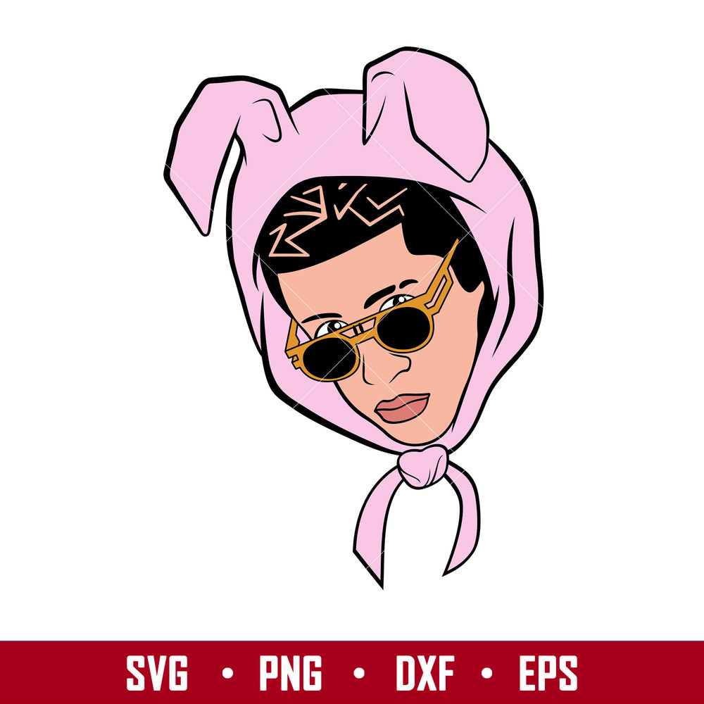 Bad Bunny 15, Bad Bunny Svg, Yo Perreo Sola Svg, Bad bunny logo Svg, El Conejo Malo Svg, png eps, dxf file.jpg