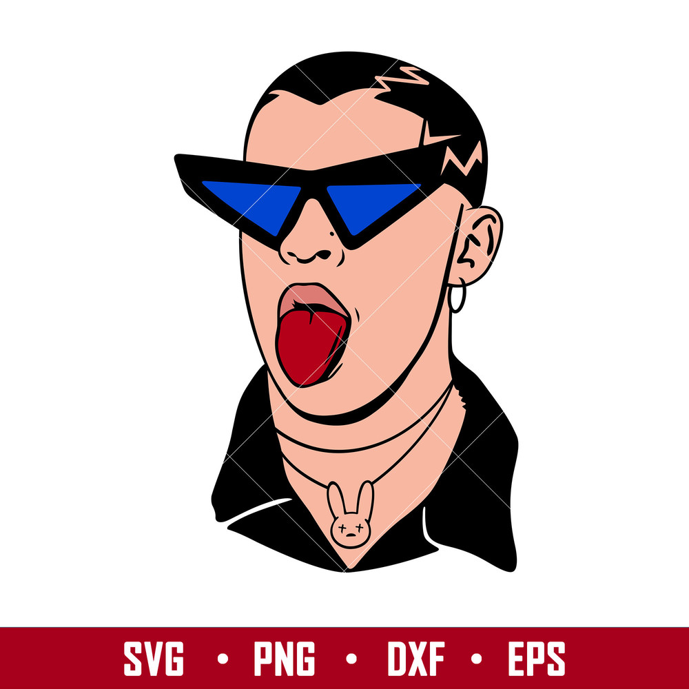 Bad Bunny 8, Bad Bunny Svg, Yo Perreo Sola Svg, Bad bunny logo Svg, El Conejo Malo Svg, png eps, dxf file.jpg