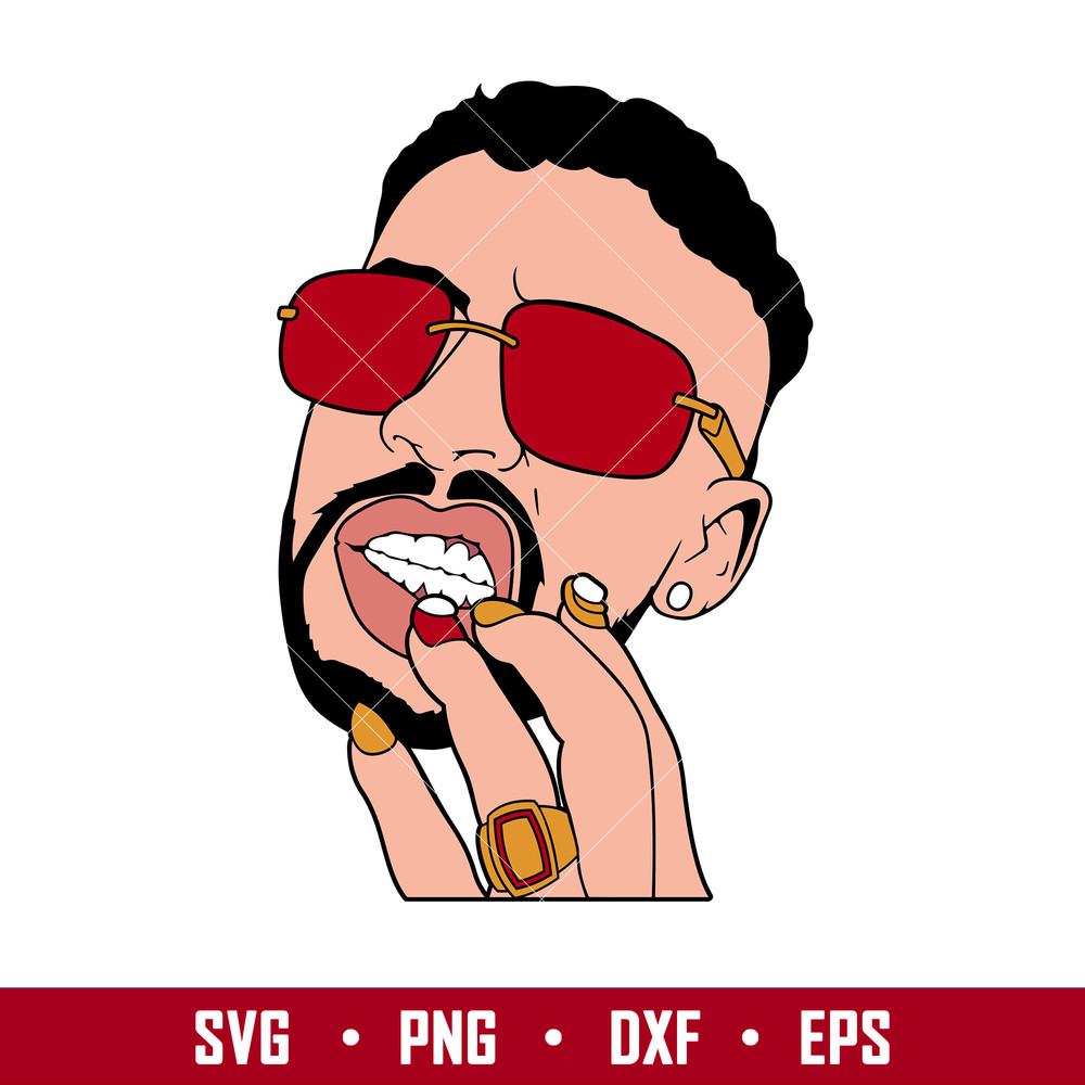 Bad Bunny 9, Bad Bunny Svg, Yo Perreo Sola Svg, Bad bunny logo Svg, El Conejo Malo Svg, png eps, dxf file.jpg