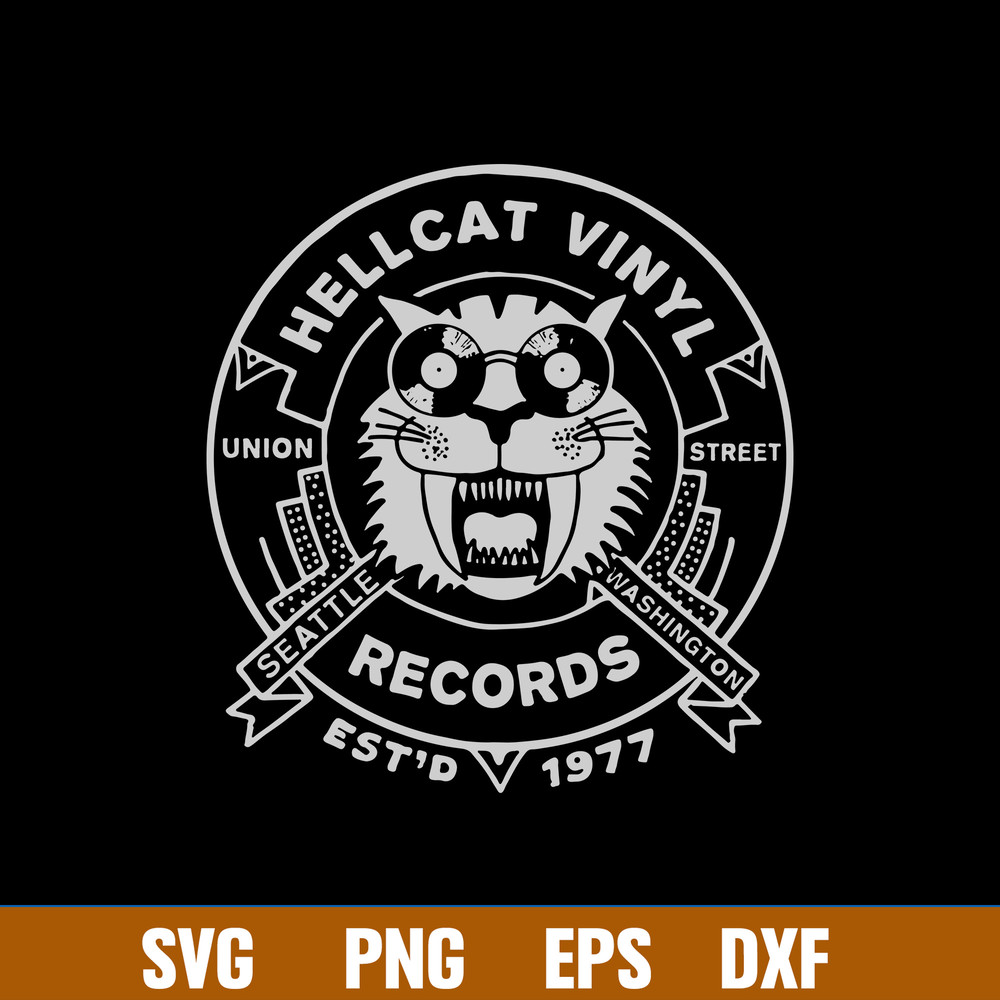 Hellcat Vinyl Records Svg, Png Dxf Eps File.jpg