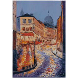 France Painting Paris Original Art Impressionist Art Cityscape Artwork Impasto painting 24"x16" by KseniaDeArtGallery