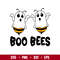 Boo Bees, Boo Bees Svg, Ghost Bee Svg, Boo Svg, Halloween Svg,png, dxf,eps file.jpg