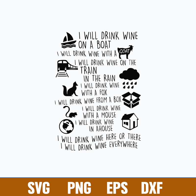 I WIll Drink Wine On a Boat Svg, Wine Svg, Png Dxf Eps File.jpg