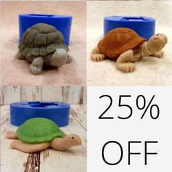 Turtle silicone molds set (3 pieces)