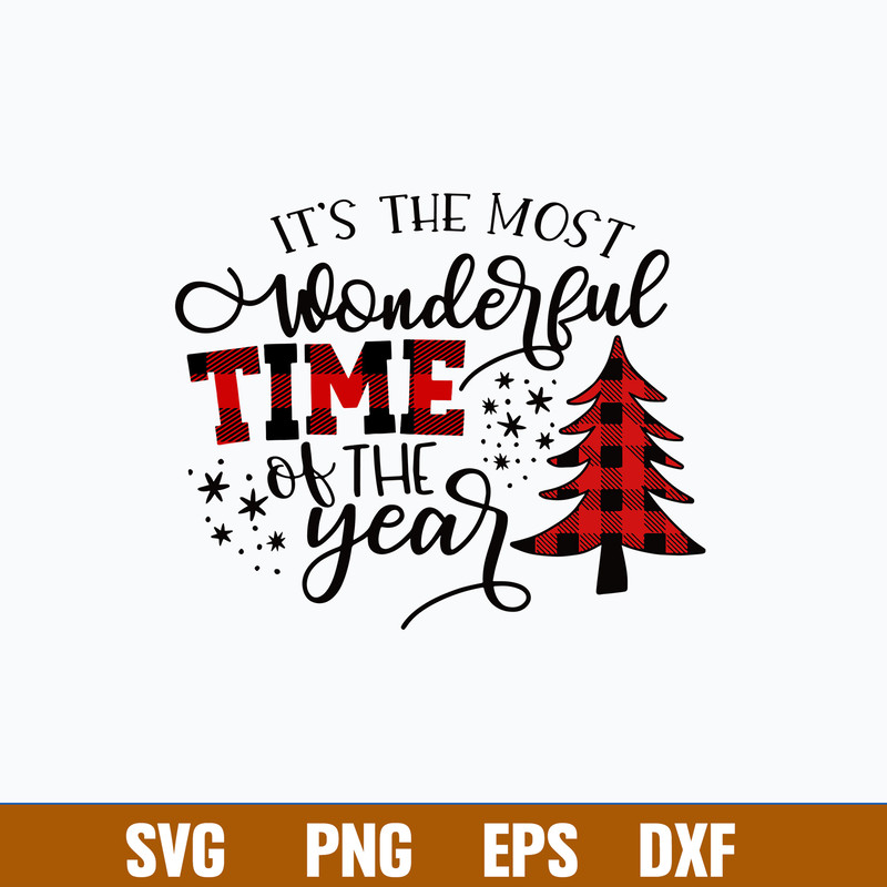 It_s the most wonderful time Of The Year Svg, Christmas Svg, Png Dxf Eps File.jpg
