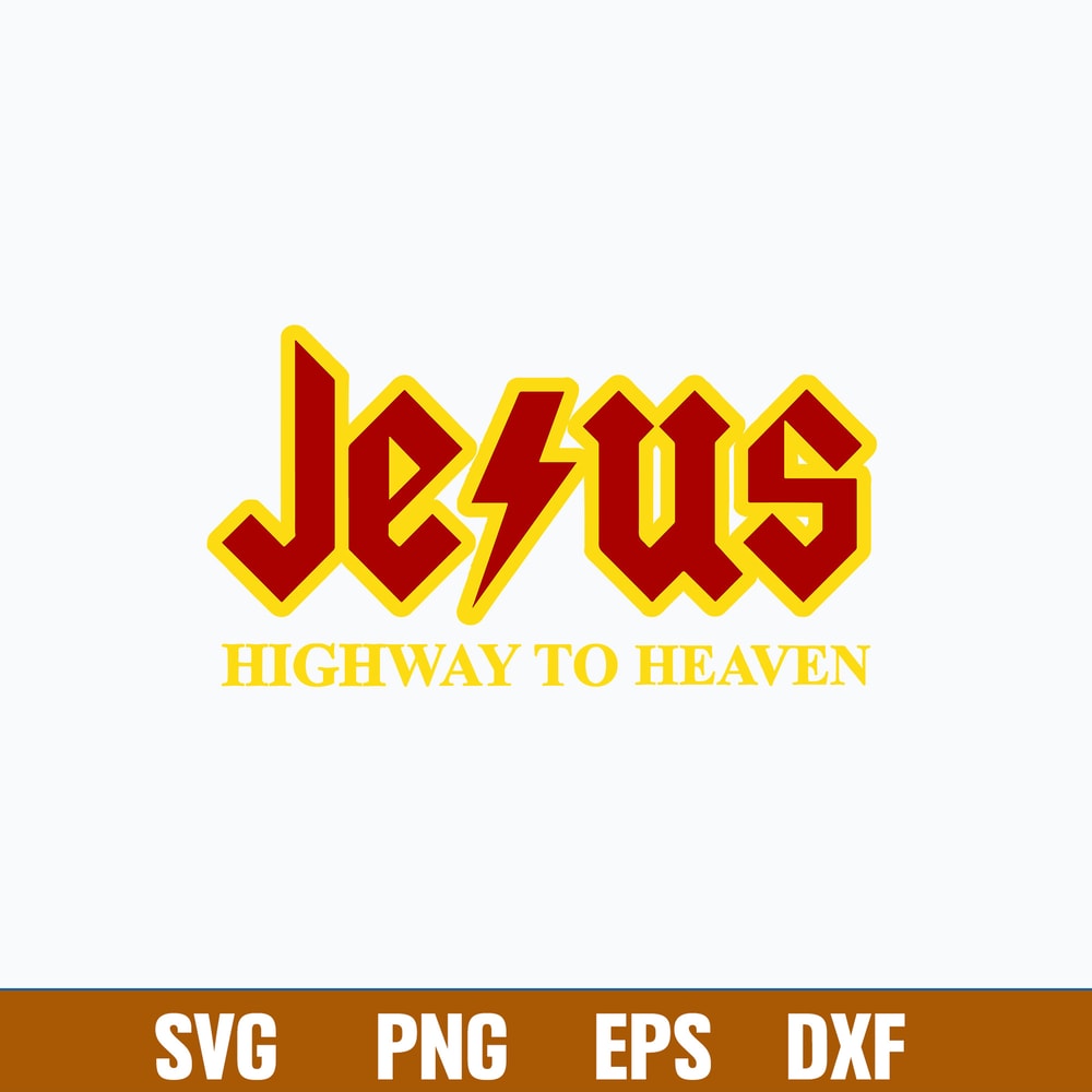 Jesus Hightway To Heaven Svg, Jesus Svg, Png Dxf Eps File.jpg