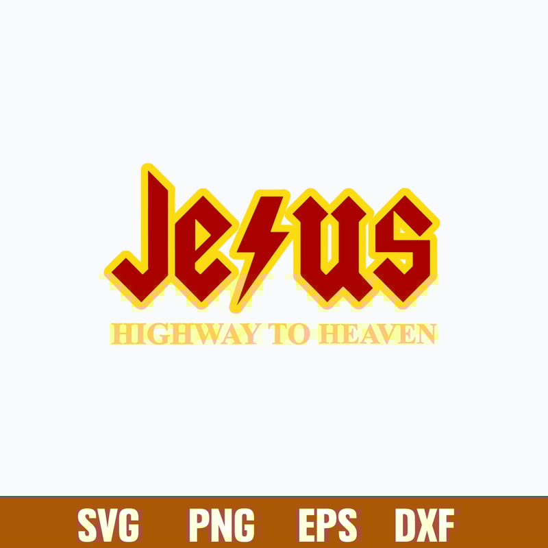 Jesus Hightway To Heaven Svg, Jesus Svg, Png Dxf Eps File.jpg