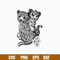 lisa frank tiger svg, animal svg, png dxf eps file