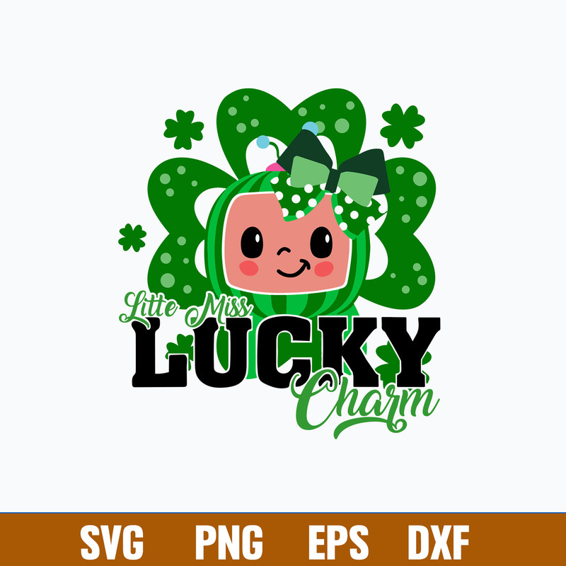 Litte Miss Lucky Charm Svg, Cocomelon Svg, Png Dxf Eps File.jpg