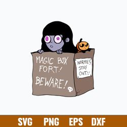 Magic Box Fort Normies Stay Out Svg, Halloween Svg, Png Dxf Eps File