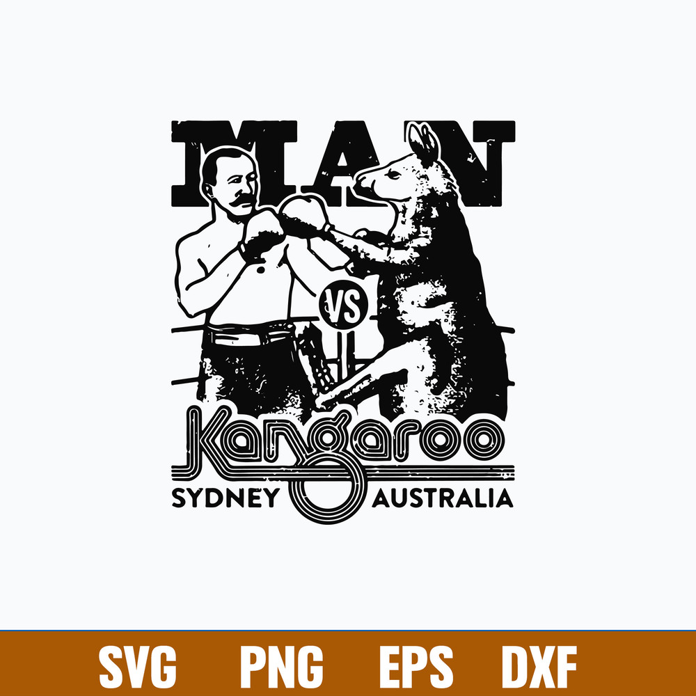 Man kangaroo Sydney Australia Svg, Kangaroo Boxing Svg, Png Dxf Eps File.jpg