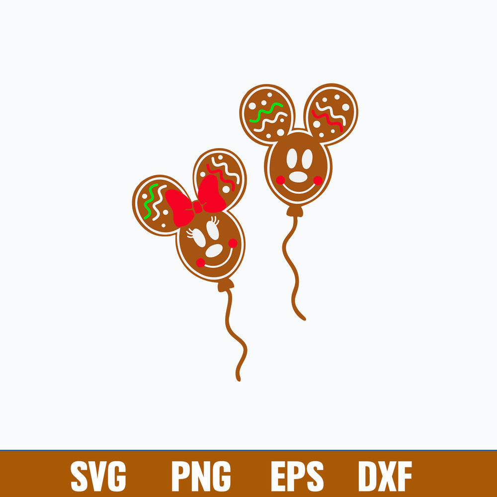 Mouse Head Gingerbread Svg, Mickey And Minie Svg, Png Dxf Eps File.jpg
