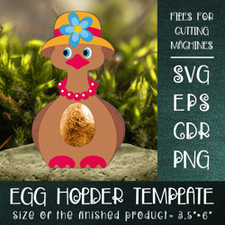 Duck Easter Egg Holder Template