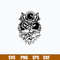 Owl Head Svg, Owl Head Clipart Svg, Png Dxf Eps File.jpg