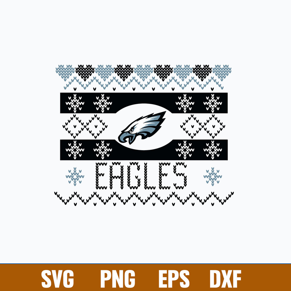 Philadelphia Eagles Fair Isle Svg, Philadelphia Eagles Svg, Png Dxf Eps File.jpg