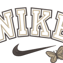Butterfly Nike Embroidery Design File