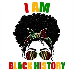 i am black history svg, i am the strong african queen svg