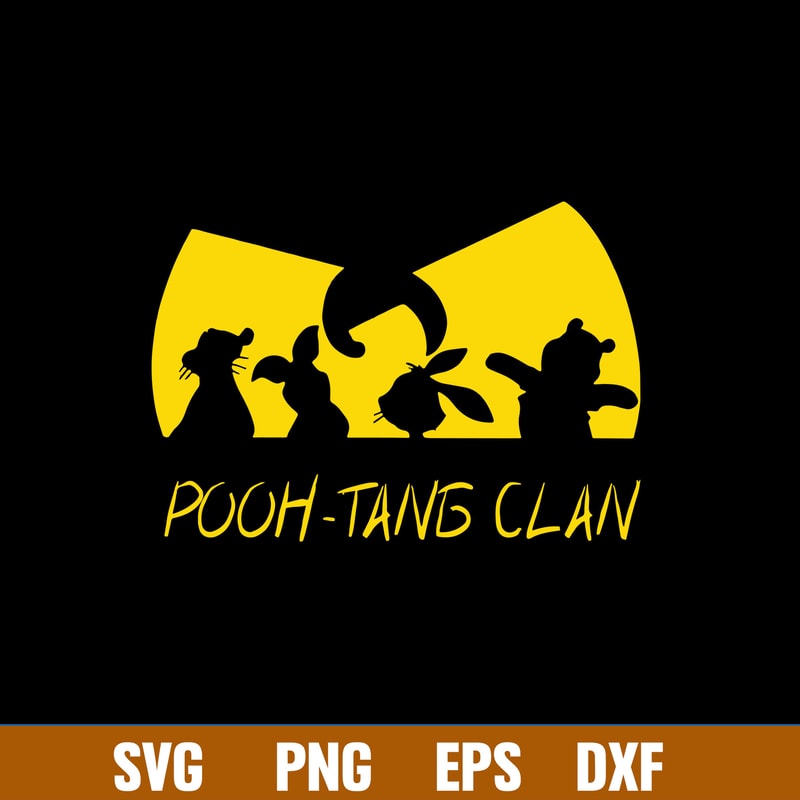 Pooh Tang Clan Svg, Winie The Pooh Svg, Cartoon Svg, Png Dxf Eps File.jpg