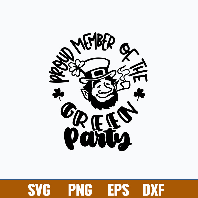 Proud member of the Green Party Svg, Png Dxf Eps File.jpg