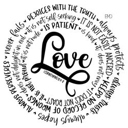 Love Is Svg, Valentine Svg, Christian Inspirational Svg, Happy valentine Day Svg