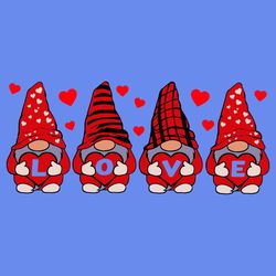 Valentines Day Gnome Love Svg, Valentine Svg, Gnomies Svg, Happy Valentine Day Svg