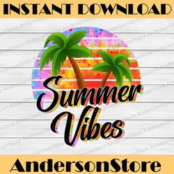 summer vibes png, sublimation print, direct print file, summer sublimation png, vintage retro print, leopard png image