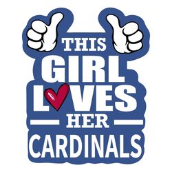 This Girl Loves Her Cardinals Svg, Sport Svg, Arizona Cardinals Svg, Cardinals Football Team, Cardinals Svg, Arizona Svg