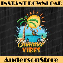 summer vibes png, hello beach, direct print file, summer sublimation png, vintage retro print, leopard png image file