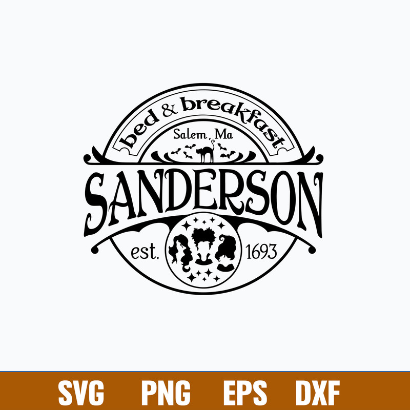 Sanderson Bed And Breakfast Svg, Png Dxf Eps File.jpg