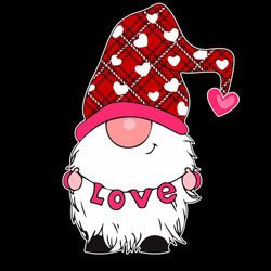 Gnome Love Valentines Day Svg, Red Grome Love Svg, Valentine Gnome Svg