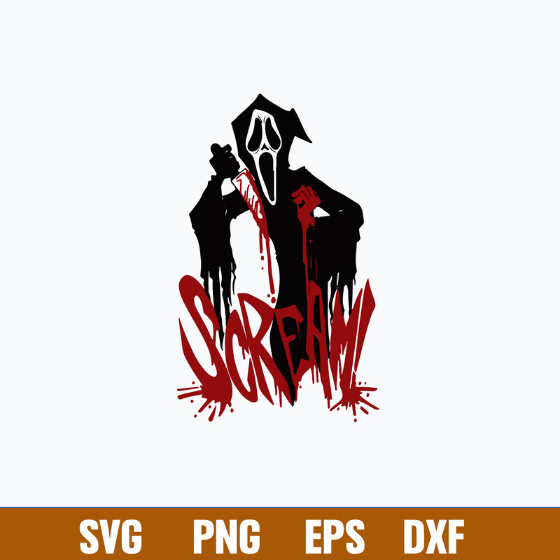 Scream Ghost Svg, No Hang Up Svg, Horror Movies Svg, Png Dxf Eps File.jpg
