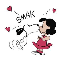 Lucy Snoopy Valentine SVG, Happy Valentines Day Svg