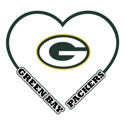 Packers Heart Svg, Sport Svg, Green Bay Svg, Packers NFL Svg, Super Bowl Svg, Green Bay Football, Green Bay Fan, Packers