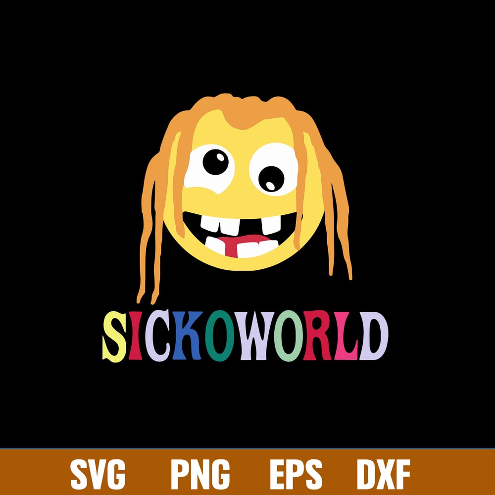 Sickoworld Ghetto Rapper Gansta Rap Svg. Png Dxf Eps File.jpg