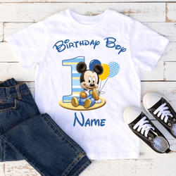 baby mickey 1st birthday family custom shirts. mickey baby first birthday t-shirts. mickey birthday t-shirts.