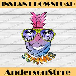 pineapple sublimation designs downloads, pineapple with sunglasses png, digital download, summer sublimation design