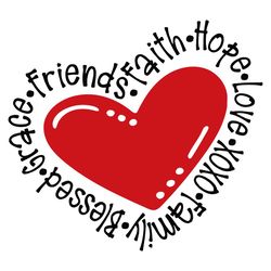 heart valentines svg, faith hope love svg,valentine svg,
