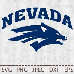 nevada wolf pack logo svg png jpeg dxf digital cut vector files for silhouette studio cricut design