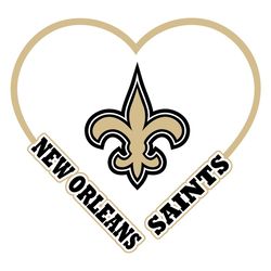 Saints Heart Svg, Sport Svg, New Orleans Saints Svg, Saints Football Team, Saints Svg, New Orleans Svg, Super Bowl Svg,