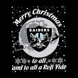Merry Christmas To All And To All Las Vegas Raiders,NFL Svg, Football Svg, Cricut File, Svg