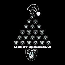 Merry Christmas Tree Las Vegas Raiders,NFL Svg, Football Svg, Cricut File, Svg