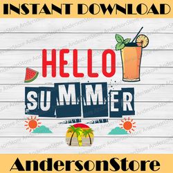 hello summer png, summer sign png, summer png, beach png, hello summer png