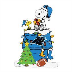 Carolina Panthers Snoopy Christmas NFL Svg, Football Svg, Cricut File, Svg