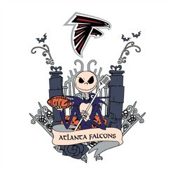 Atlanta Falcons Jack Skellington This Is Halloween NFL svg, atlanta falcons svg, nfl atlanta falcons, falcons cut files,