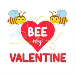 bee my valentine cute bee svg png